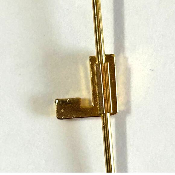 Vintage Monogram "L" Hat Pin Stick Pin - Picture 6 of 7